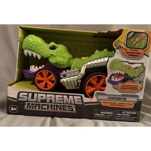 NKOK Supreme Machines DinoBite Toy Kids OS Green New Motorized Light Sound Dino